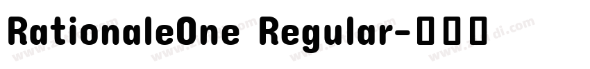 RationaleOne Regular字体转换